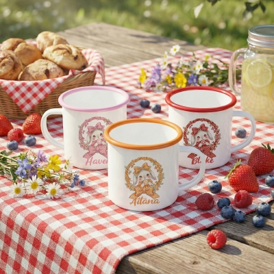 personalized enamel mug