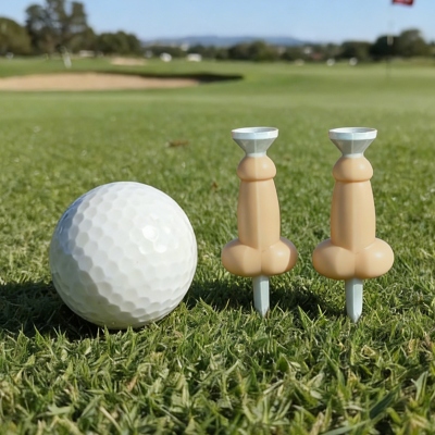 (Set med 2 st) Roliga golft-shirts för vuxna, skämttillbehör för golf, svensexa, födelsedags-/marskalkar-/skämtpresent till golfälskare/make/best man