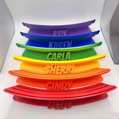 Personligt namngivet pokerkorthållare, 3D-tryckt färgglad bridgekortsåterställning, spelkvällstillbehör, festfavorit, present till familj/vänner/spelälskare