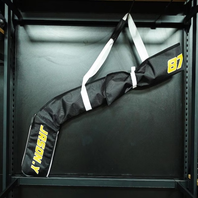 Personalized Name Hockey Stick Bag, Hangable Travel Hockey Stick Reinforced Head Protection Pouch, Sport Accessory, Gift for Hockey Players/Teammates