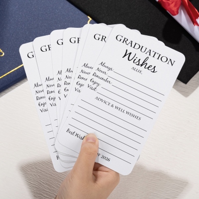 Custom Graduation Wishes Cards