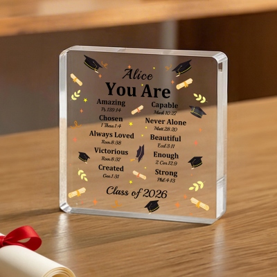 Personalized Graduation Square Acrylic Plaque