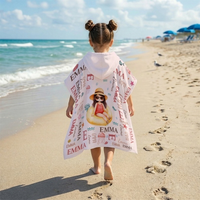 Kids Hooded Beach Towel