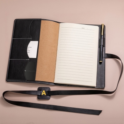 Personalized leather priest journal