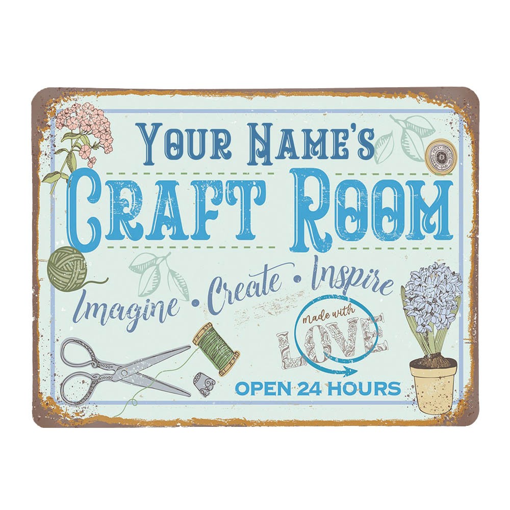 sewing room sign