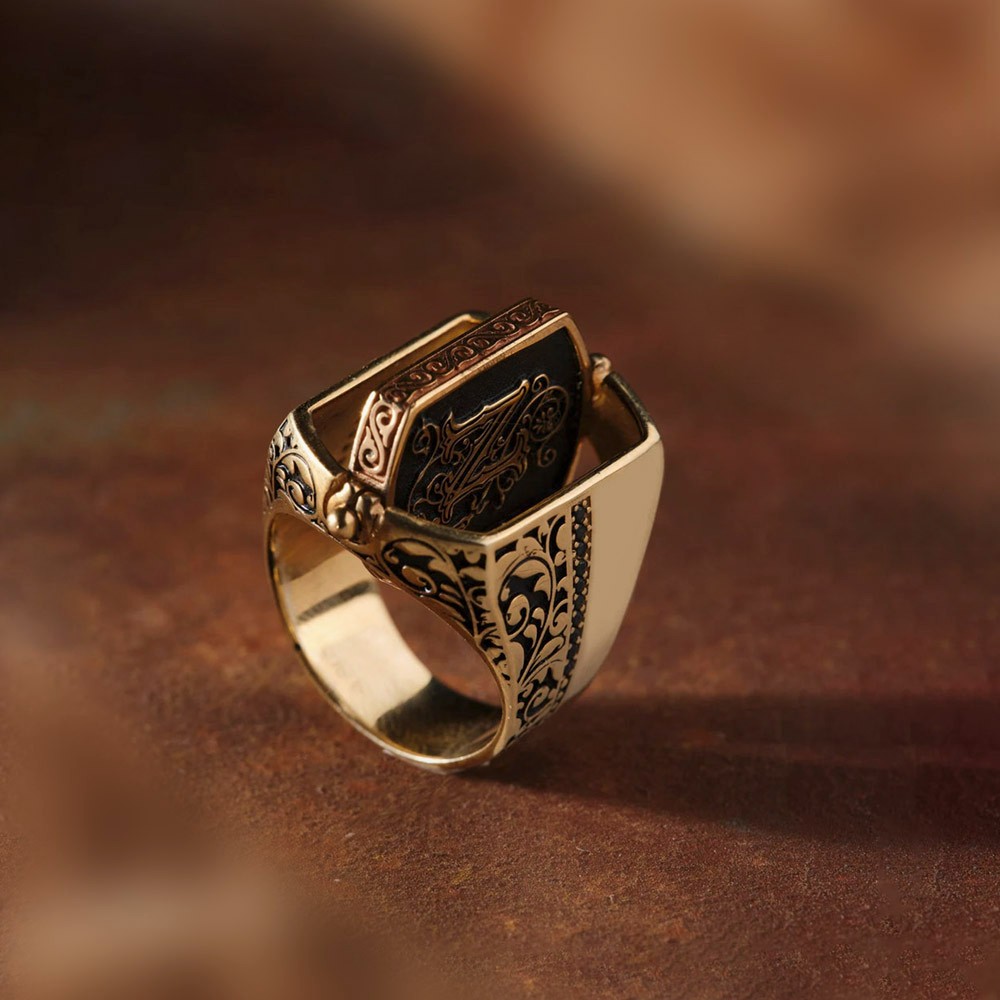 monogram ring