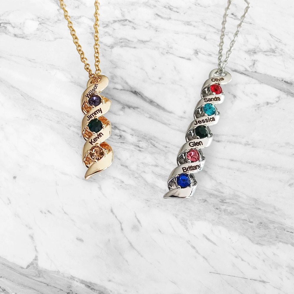 Collier Cœur Rose Pour Maman – Argent Avec Zircone Rouge, Cadeau Fête Des Mères Personnalisé Et Élégant