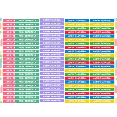 Custom Name Stickers for Kids - 44 Personalised Labels - Perfect for School, Daycare, and Organisation, Small Name Labels