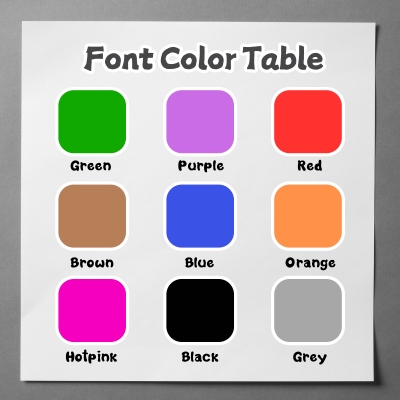 font color