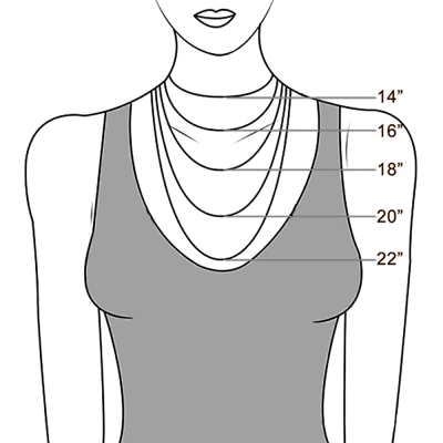 Chain length of necklace