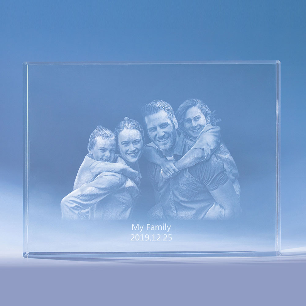 3D Crystal Photo Personalized Christmas Gifts With Your Own Photo for ...
