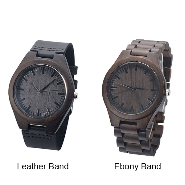 Customized Ebony Watch for Husband