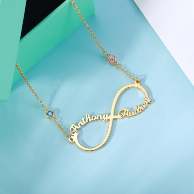 infinity name necklace