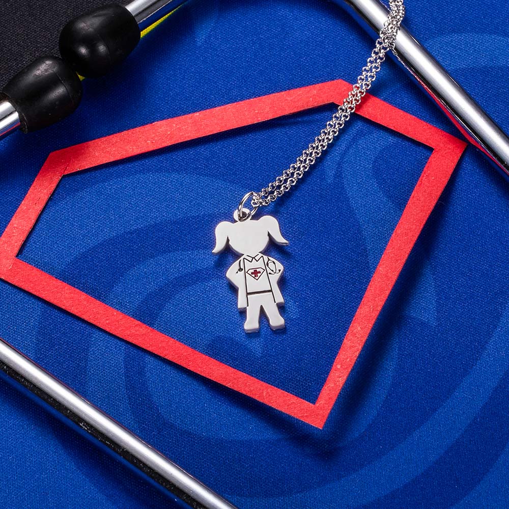 Colar de super-herói personalizado para médico