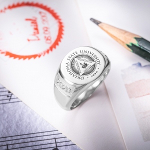 Personalized Badge Ring for Gift