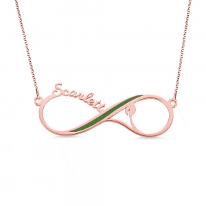 Personalized Vegan Infinity Name Necklace