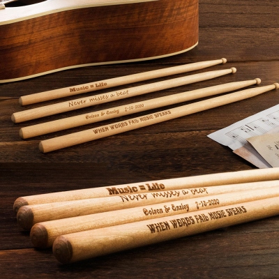 Personalized Maple Drum Sticks