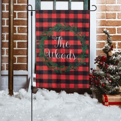 Personalized Garden Flag Embroidered Holiday Yard Flag