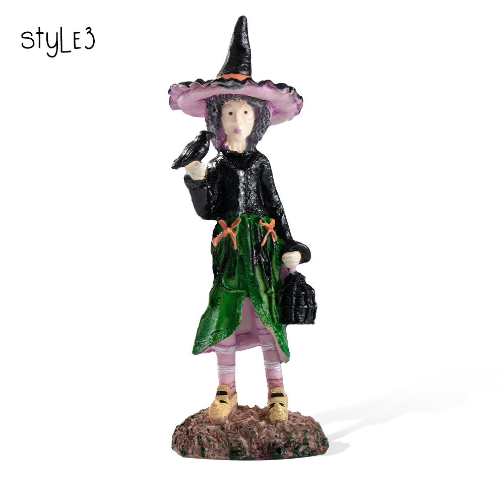 Halloween Miniatures Garden Figurines Mini Resin Pumpkin Ghost Demon Ornaments Mini Halloween Figures Diy Garden Accessories Adornments Embellishment