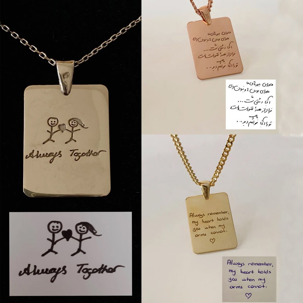Custom Handwriting Necklace, Actual (Your Own) Handwriting, Personalized Signature Jewelry, Perfect Gift