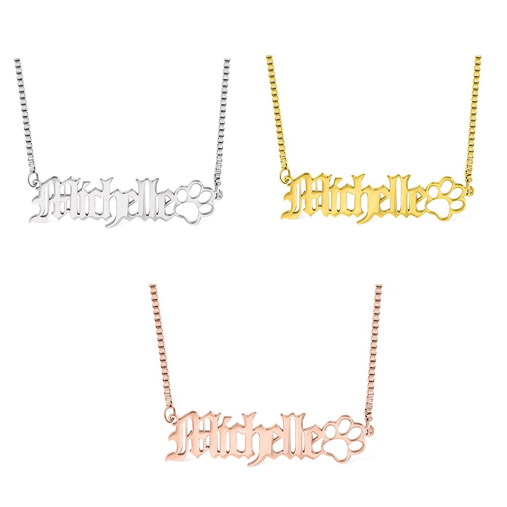 Personalized Pet Loss Necklace With Name