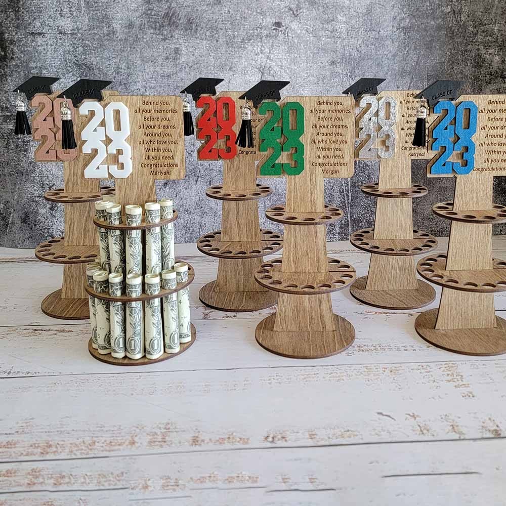 Custom Graduation Gift Money Holder, Tiered Graduation Money Cake, Graduation Gift Ideas for Him, Gift Ideas for Her, 2023 Personalized Graduation Gifts, Graduation Party Decorations