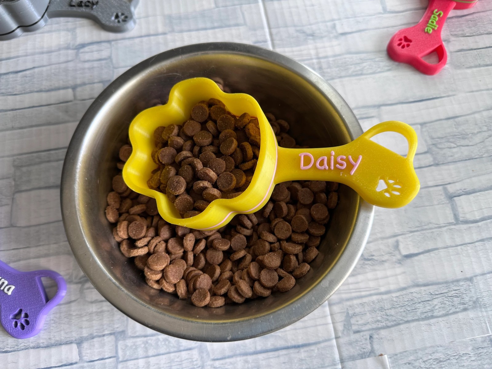 Personalized Dog Food Scoop, Custom Dog Scooper, Pet Kibble Scoop, Pet Food Dispenser, Dog Measuring Cup, New Dog, Gift Idea, Dog Lover Gift