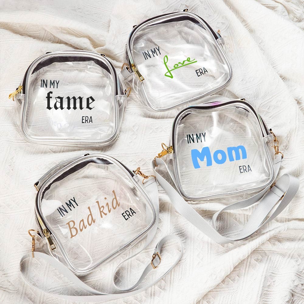 Custom Text Eras Tour Clear Stadium Bag, Clear Stadium Bag, Stadium Bag, Gift for Her