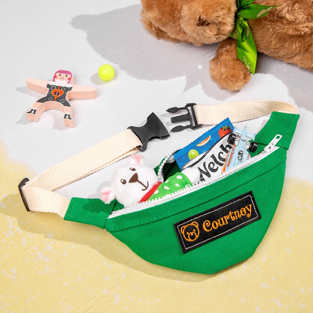 custom embroidered toddler fanny pack
