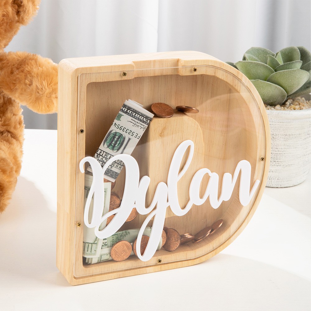 Letter Coin Bank for Kids