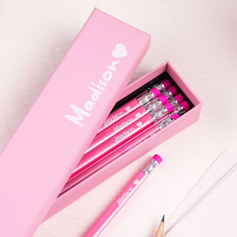 Pink School Pencils Writing Pencils