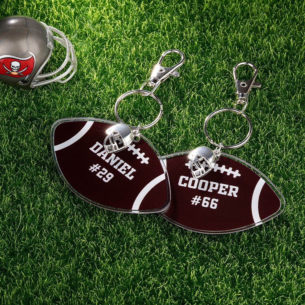 Personalized Football Bag Tags