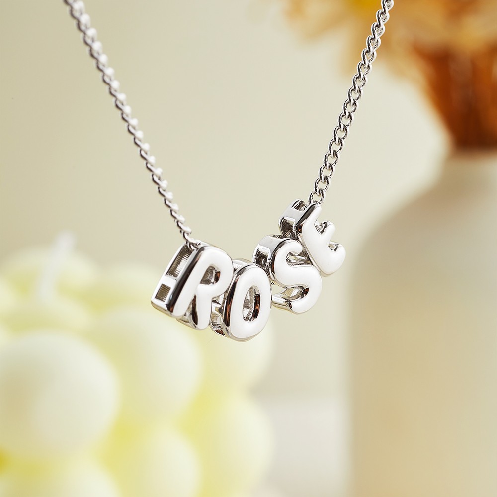 Collier Personnalisé Lettre – Laiton Ou Argent 925 – Bijou Minimaliste – Cadeau Pour Femme, Mère, Amie
