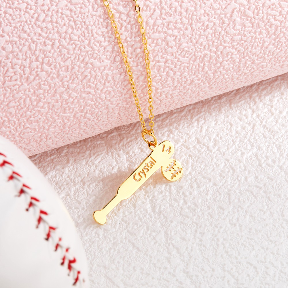Athlete Jersey Number Necklace