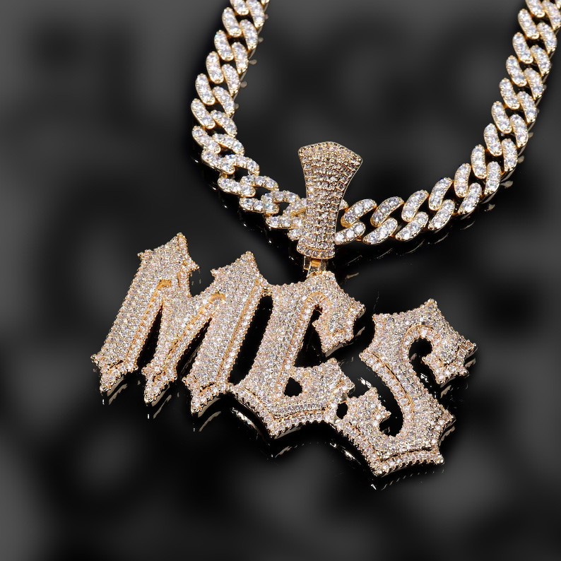 Custom iced-out pendant