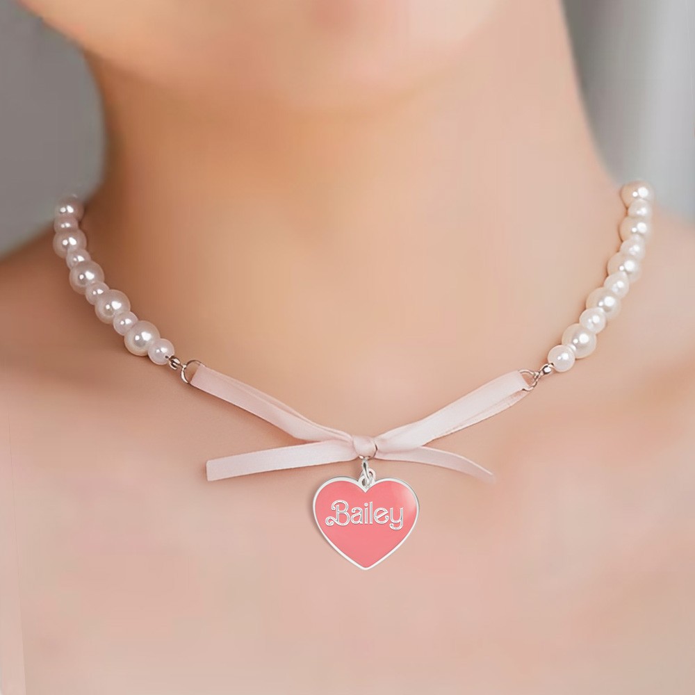 Coquette bow choker