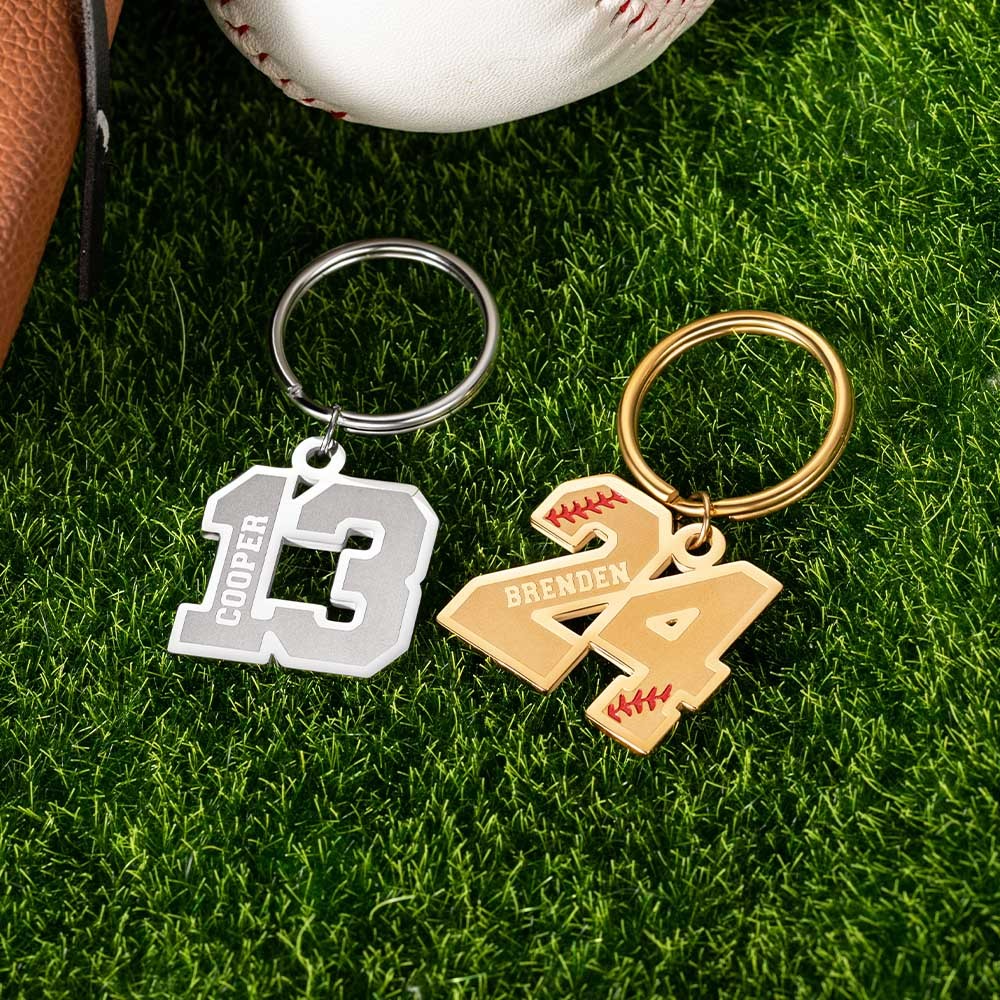 initial letter keychain