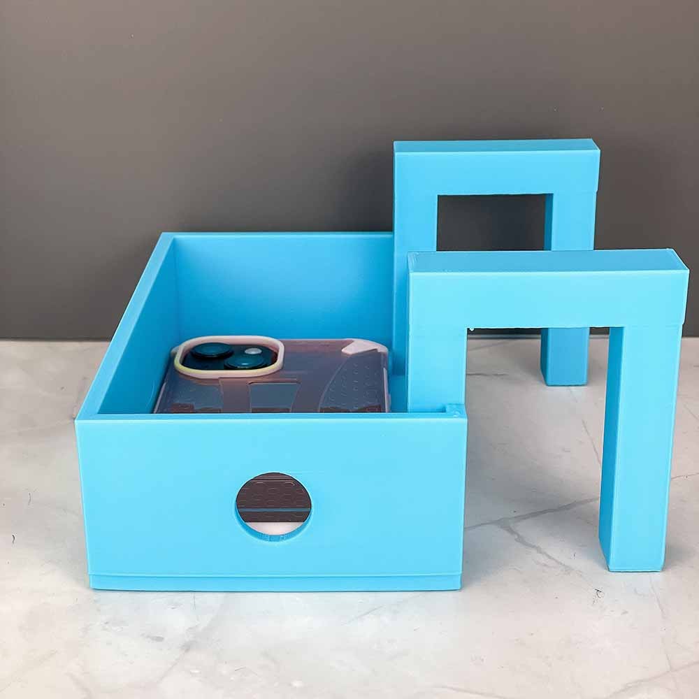 Custom Name Dorm Bed Bunk Storage Tray, Bedside Organizer with Cable Charger Hole, Versatile Storage Tray Accessories, Gift for Student