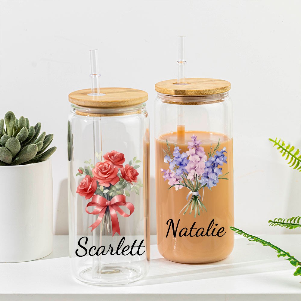 Les verres de fleurs de naissance peuvent