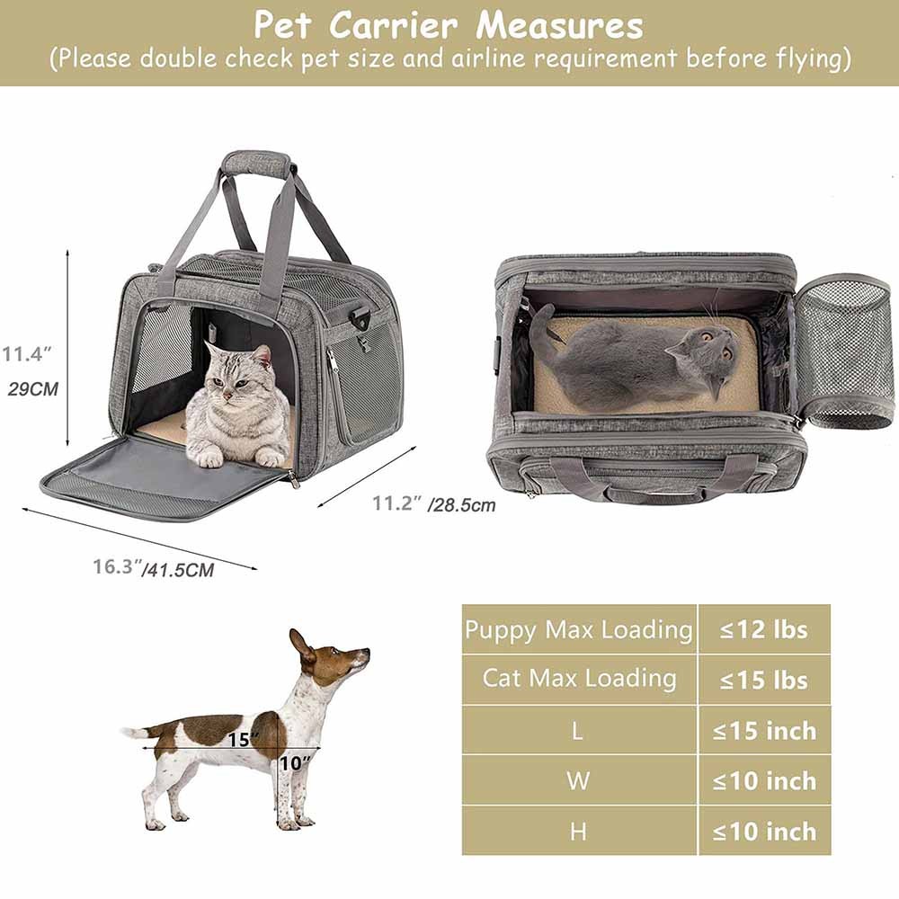 Custom Pet Carrier Bag with Name, Personalized Travel Bag for Cats Dogs, Portable Foldable Pet Sling, Ideal for Pet Travel, Crossbody Bag