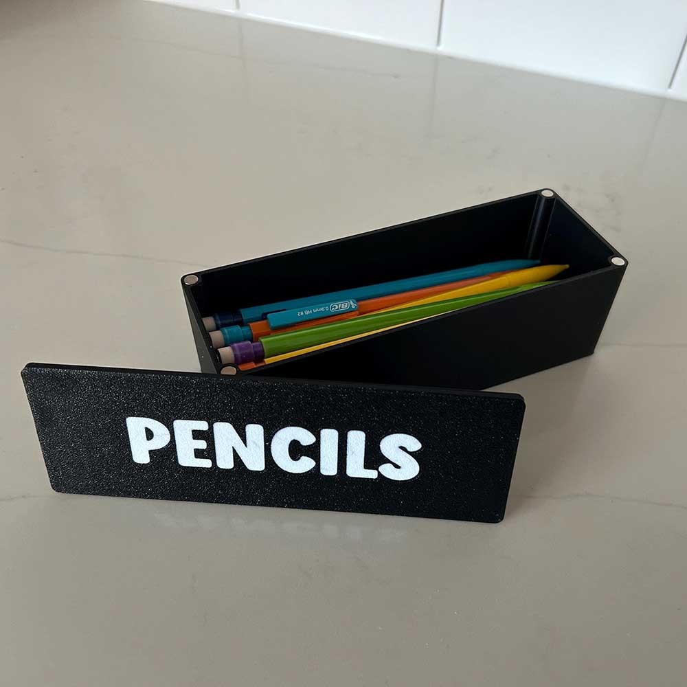 Personalized Name Pencil Box, 3D Printed Compact Magnetic Lid Storage , Fits Most Mechanical Pencils, Back to School/Christmas Gift for Kids/Students