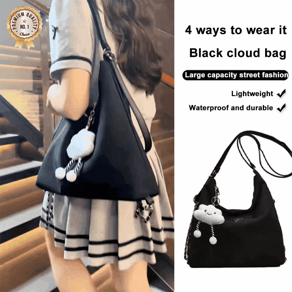 2024 Fashion Women's Black Cloud Bag