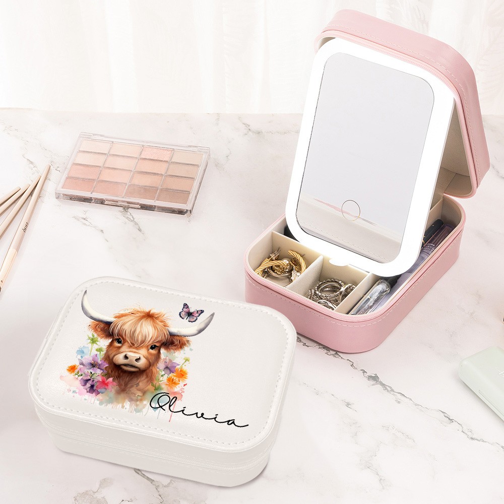 travel portable rechargeable makeup storage box