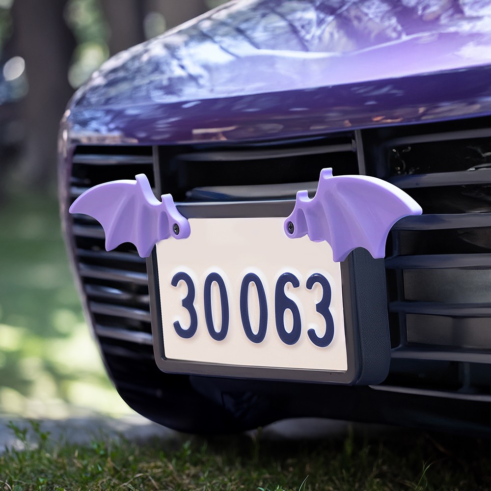 License Plate Bat Wings