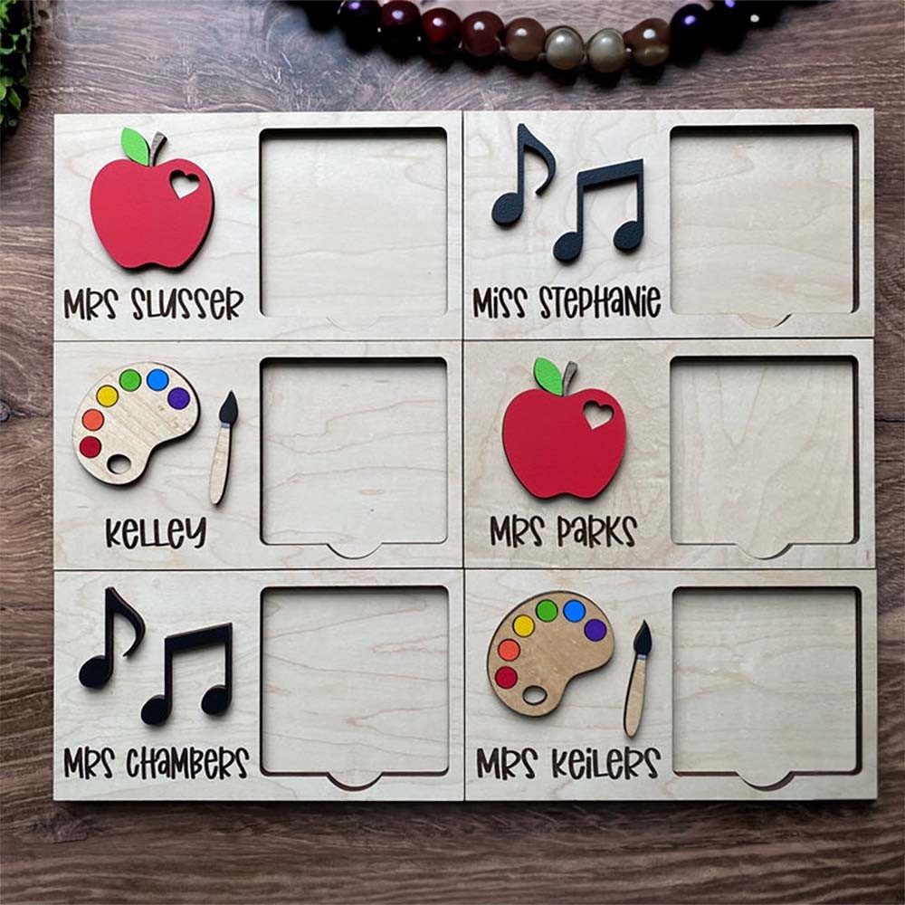 Personalized Sticky Note Holder, Teacher Sticky Note Holders, Teacher Appreciation Gifts, Teacher Gift, Art Teacher Gift, Music Teacher Gift