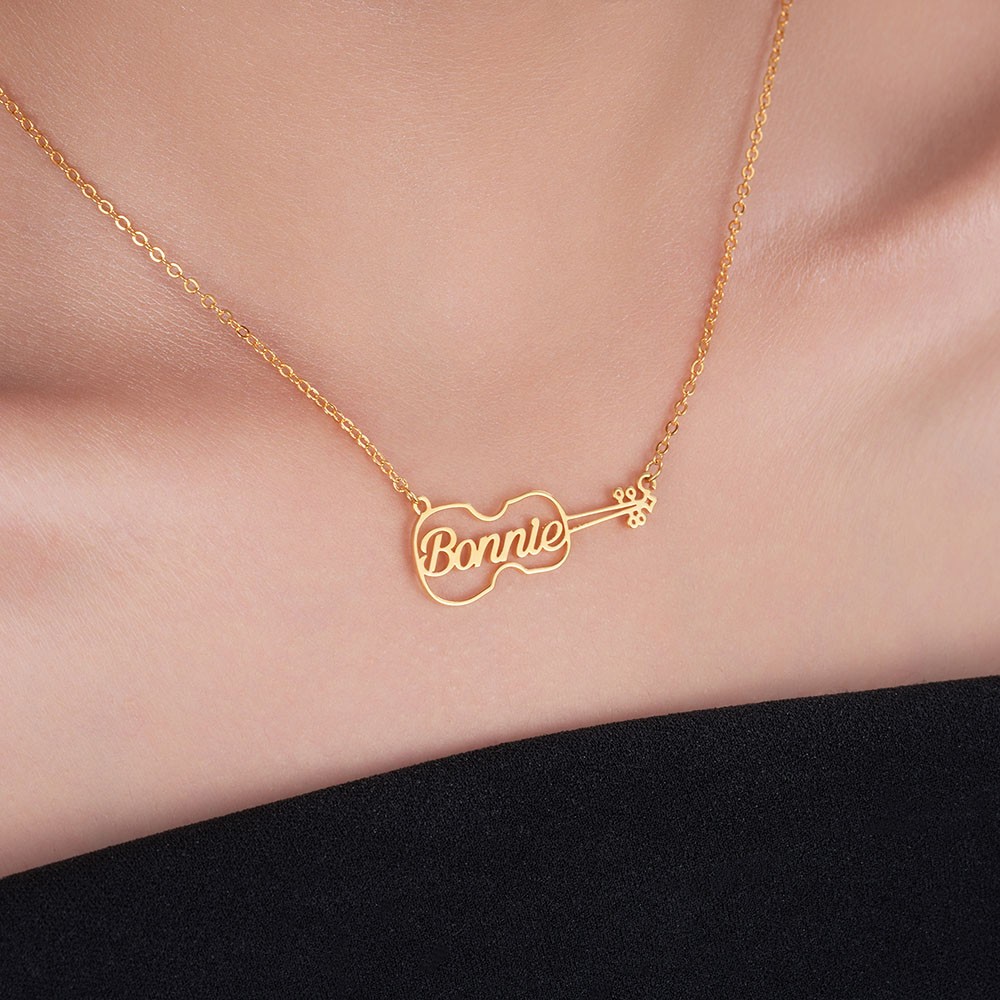 Violin Name Necklace