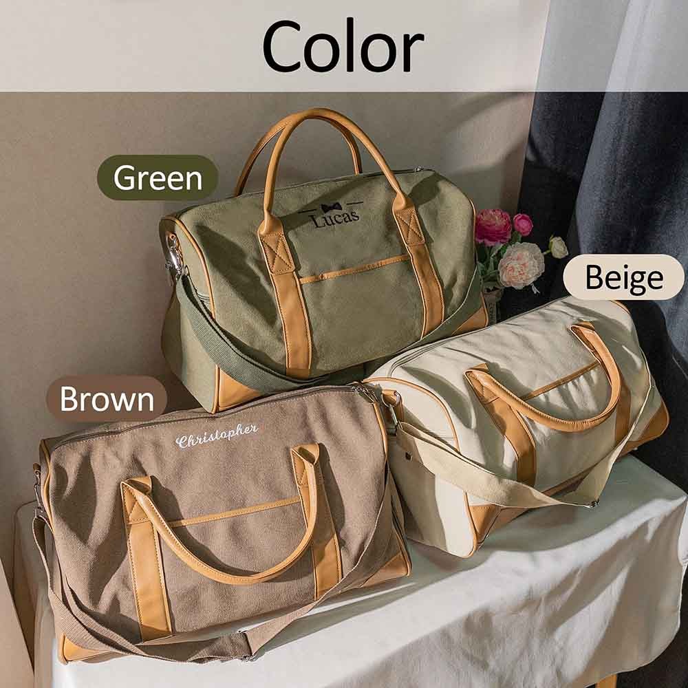 Groomsmen Duffel Bag Travel Bag for Man Personalized Weekender Bag Embroidered Name Best Man Bag Monogrammed Duffle Bag Gift for Him