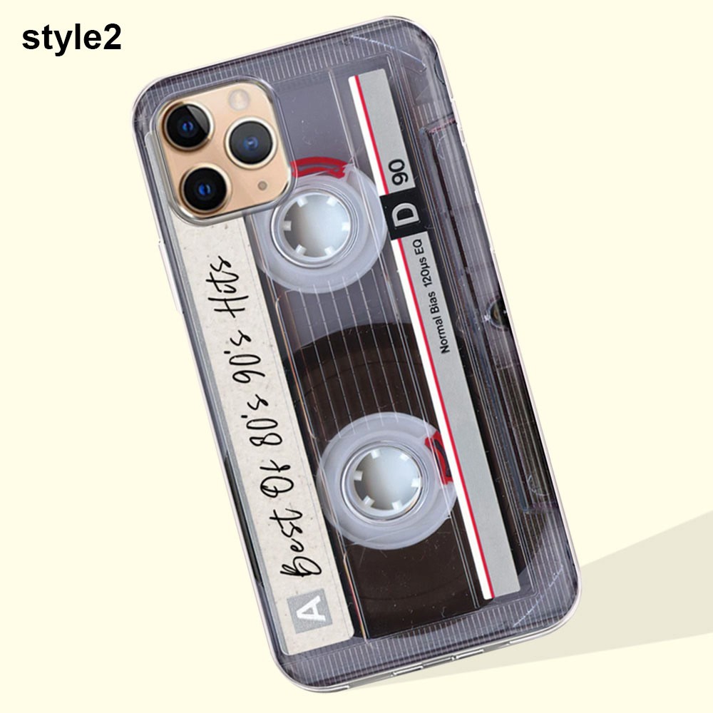 Benutzerdefinierte Vintage Kassette Handyhülle, 80er Retro-Stil Audio Mixtape Hülle für iPhone alle Modelle