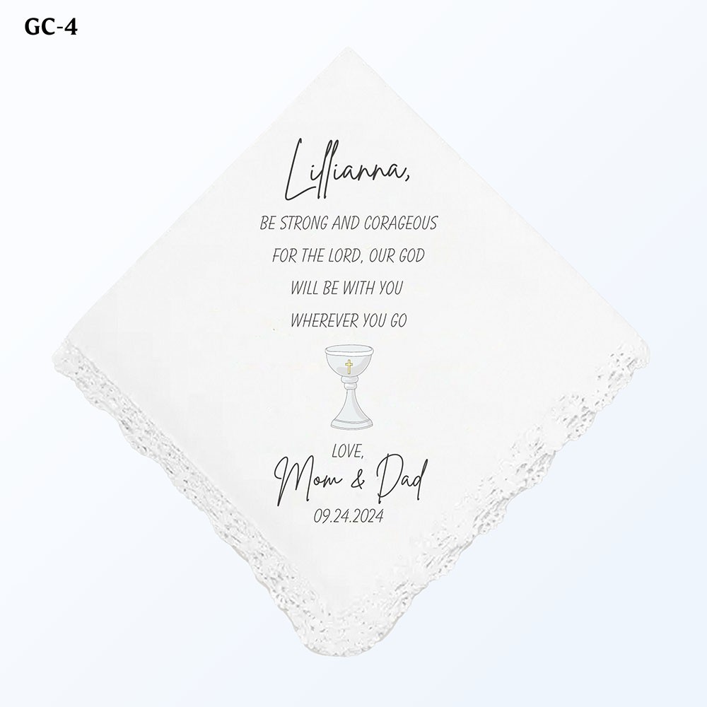 Custom Name Cross Pattern Handkerchief