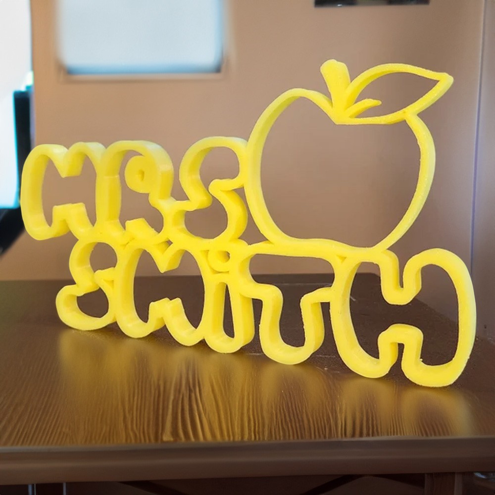 3D Printed Bubble Name Sign